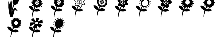 Altemus Flowers Regular Font LOWERCASE