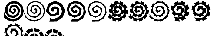 Altemus Spirals Bold Font LOWERCASE