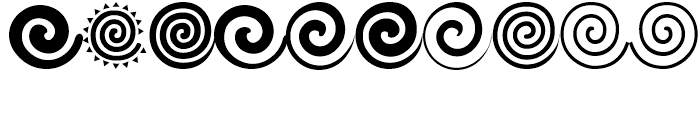 Altemus Spirals Regular Font OTHER CHARS