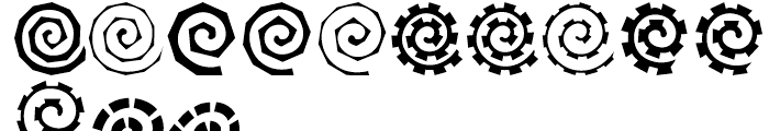 Altemus Spirals Regular Font UPPERCASE