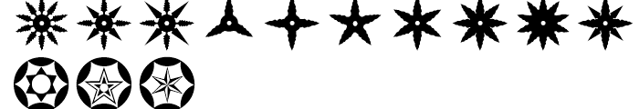 Altemus Stars Three Font UPPERCASE