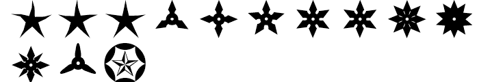 Altemus Stars Three Font LOWERCASE