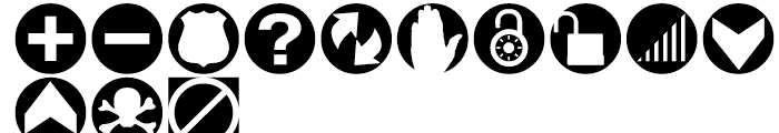 Altemus Web Icons Regular Font UPPERCASE