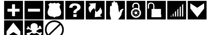 Altemus Web Icons Regular Font LOWERCASE