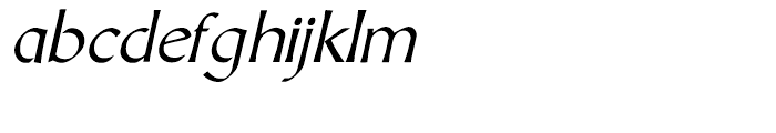 Altra Two Italic Font LOWERCASE