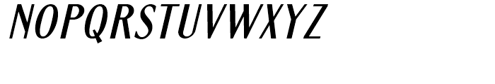 Altrincham Condensed Oblique Font UPPERCASE