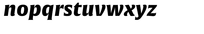 Alverata Pan European Black Italic Font LOWERCASE