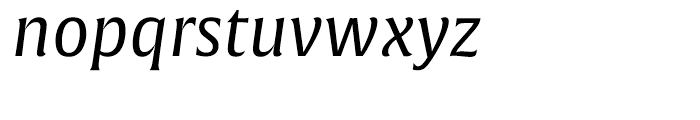 Alverata Pan European Italic Font LOWERCASE