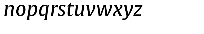 Alverata Pan European Medium Italic Font LOWERCASE