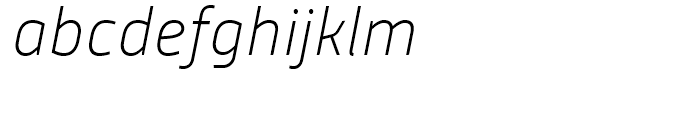 Alwyn New Thin Italic Font LOWERCASE