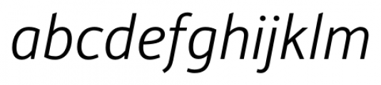 Alber New Light Italic Font LOWERCASE