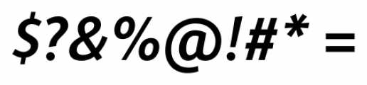 Alber New Medium Italic Font OTHER CHARS