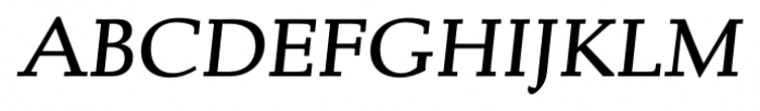 Albertan Pro Medium Italic Font UPPERCASE