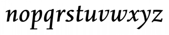 Albertan Pro Medium Italic Font LOWERCASE