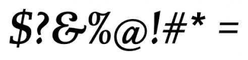 Albertan Pro Semi Bold Italic Font OTHER CHARS