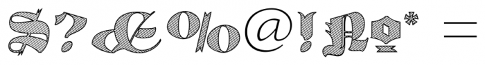 Albion's Engraved Black Regular Font OTHER CHARS
