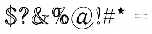 Albion's Marker No.1 Regular Font OTHER CHARS