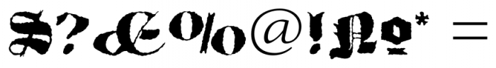 Albion's Very Old Masthead Regular Font OTHER CHARS