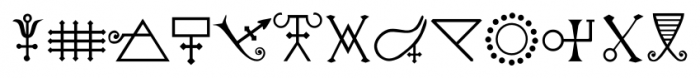 Alchemy A Font UPPERCASE