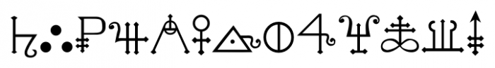 Alchemy B Font LOWERCASE