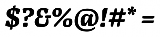 Alda Bold Italic Font OTHER CHARS