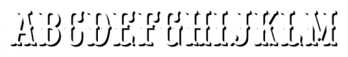 Alder Gulch Shadow Font LOWERCASE