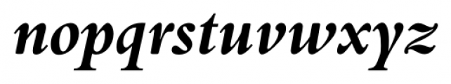 Aldine 401 Bold Italic Font LOWERCASE