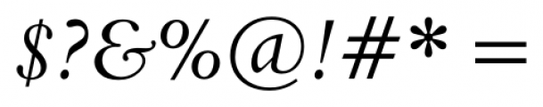 Aldine 401 Italic Font OTHER CHARS