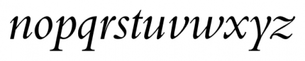 Aldine 401 Italic Font LOWERCASE