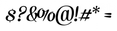 Alek Italic Font OTHER CHARS