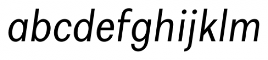 Alergia Grotesk Condensed Light Italic Font LOWERCASE