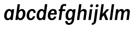 Alergia Grotesk Condensed Medium Italic Font LOWERCASE