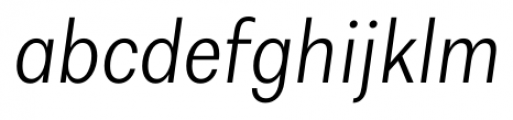 Alergia Grotesk Condensed Ultra Light Italic Font LOWERCASE
