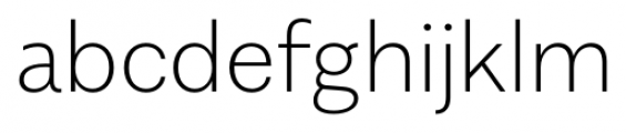 Alergia Grotesk Normal Extra Light Font LOWERCASE