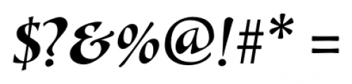 Alexia Classic Italic Font OTHER CHARS