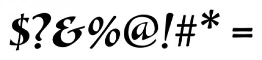 Alexia Italic Font OTHER CHARS
