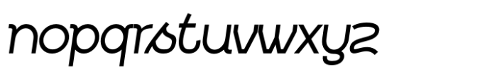 Alabasta Italic Font LOWERCASE