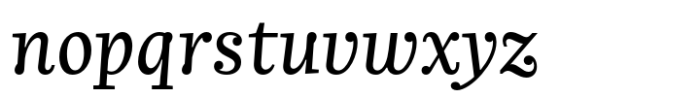 Alabaster Antique FJ Italic Font LOWERCASE