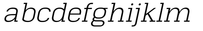 Alacant  Extra Light Italic Font LOWERCASE