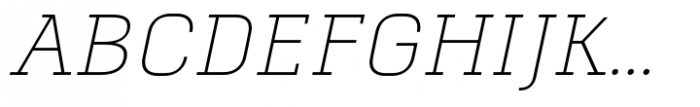 Alacant  Thin Italic Font UPPERCASE
