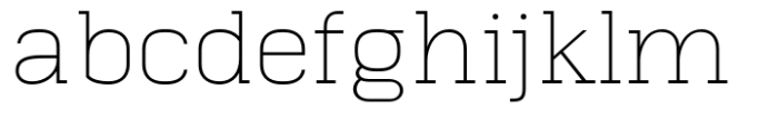 Alacant  Thin Font LOWERCASE
