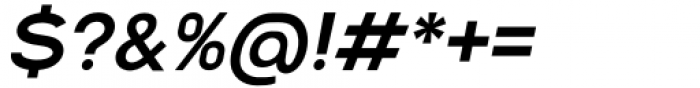 Alacrity Sans Semibold Italic Font OTHER CHARS