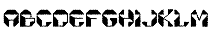 Alacus Rough Regular Font UPPERCASE