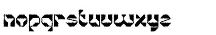 Alacus Rough Regular Font LOWERCASE