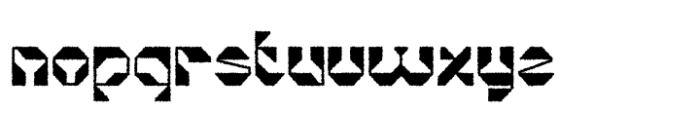 Alacus Rough Font LOWERCASE