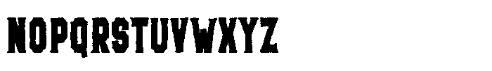 Alambre De Acero Black Regular Font LOWERCASE