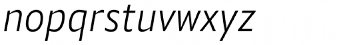 Alamia Light Italic Font LOWERCASE