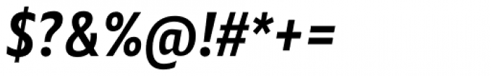 Alamia Semi Bold Italic Font OTHER CHARS