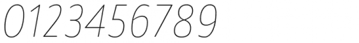 Alamia Thin Italic Font OTHER CHARS