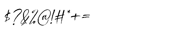 Alamsyah Font OTHER CHARS
